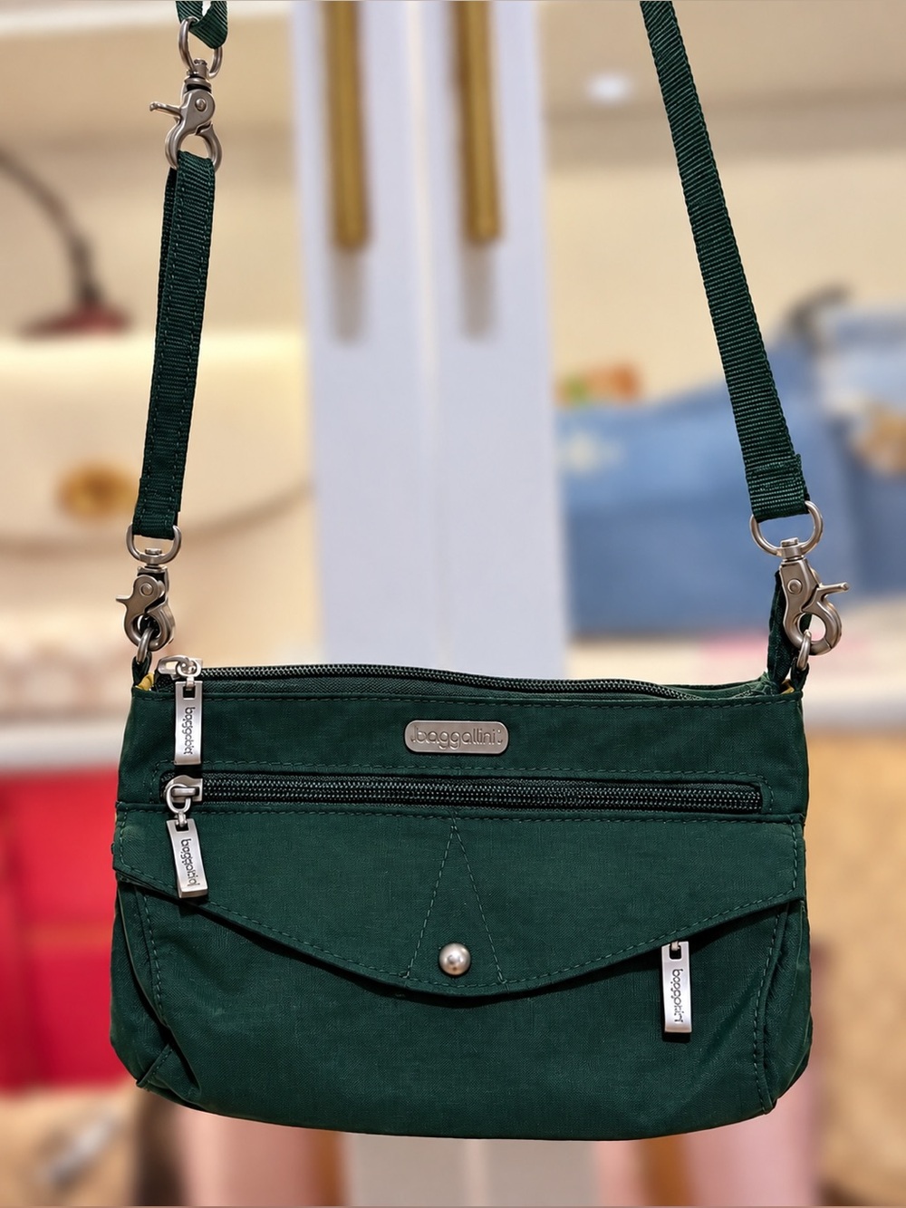 Baggallini Dark Green Everyday Crossbody Bag